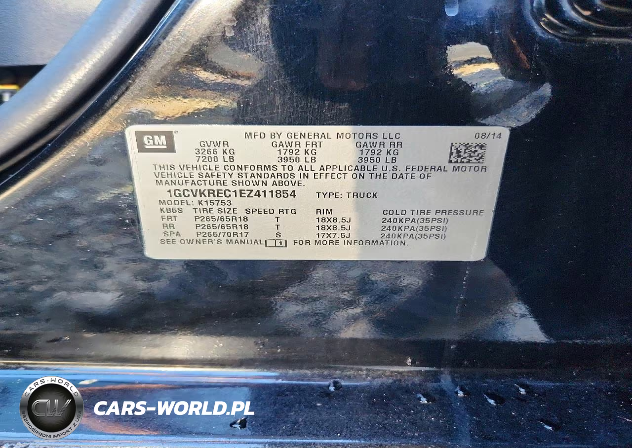 2014 Chevrolet Silverado K1500 Lt VIN:1GCVKREC1EZ411854 - 12