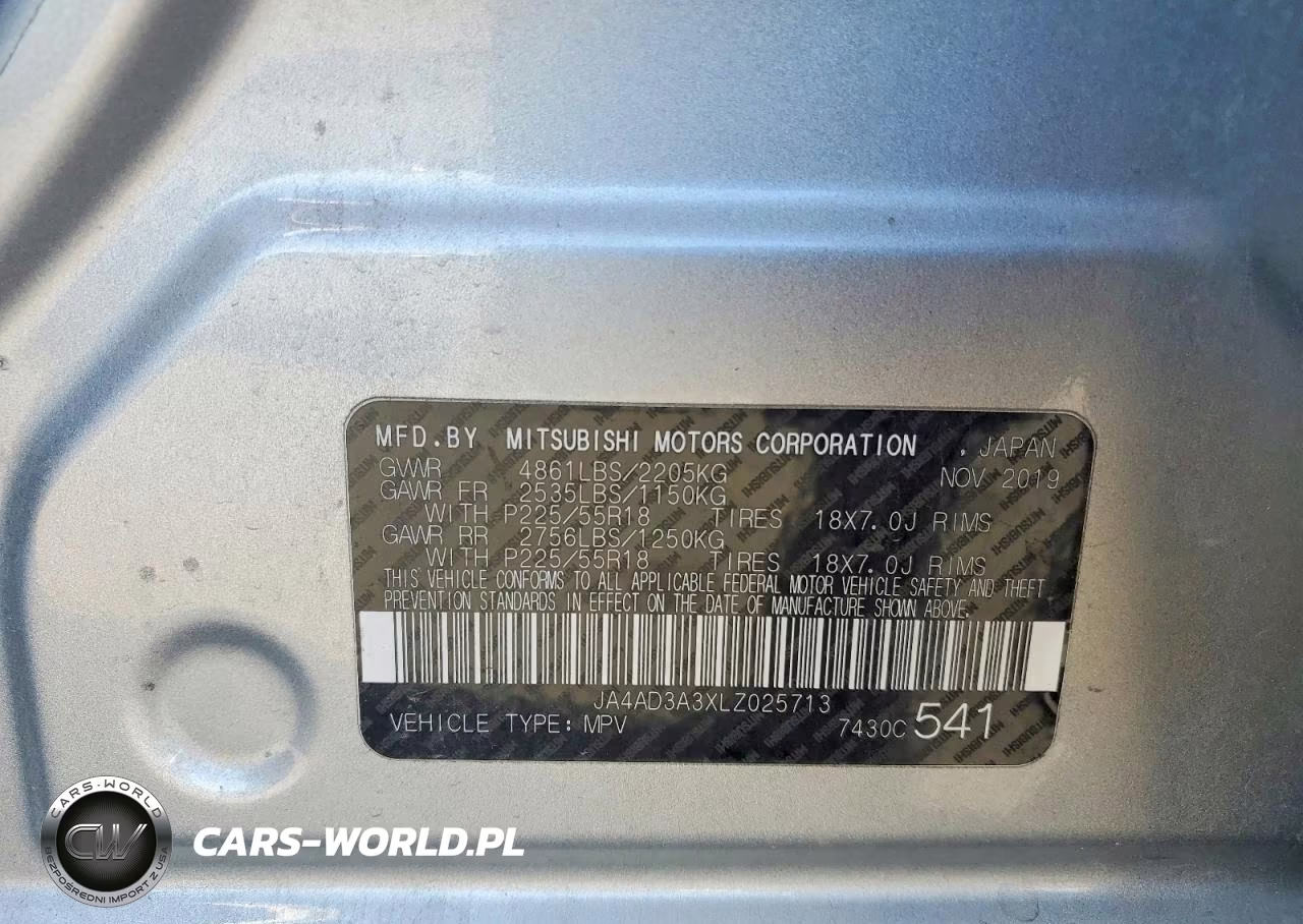 2020 Mitsubishi Outlander Se VIN:JA4AD3A3XLZ025713 - 14