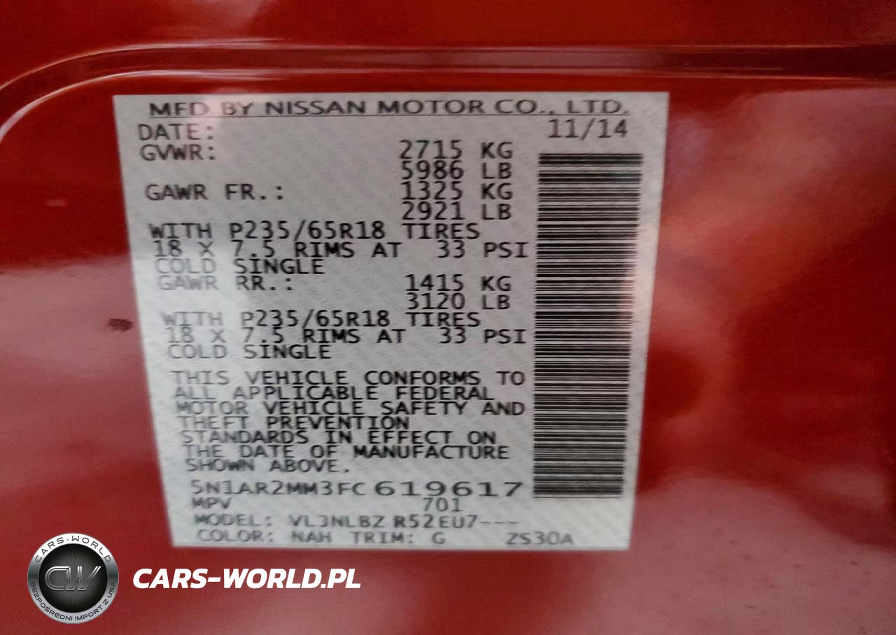 2015 Nissan Pathfinder S VIN:5N1AR2MM3FC619617 - 13