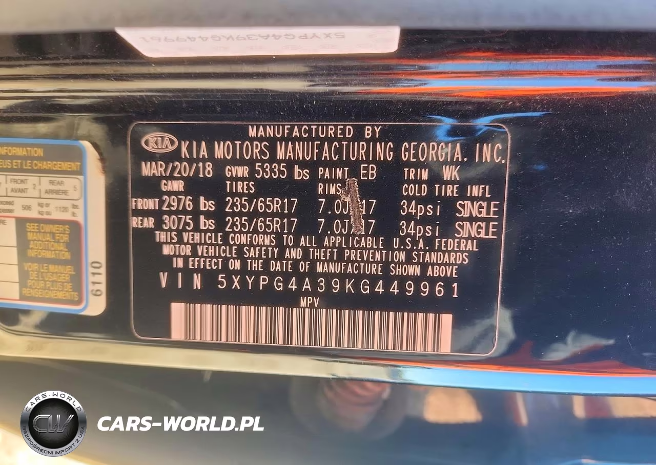 2019 Kia Sorento L VIN:5XYPG4A39KG449961 - 13