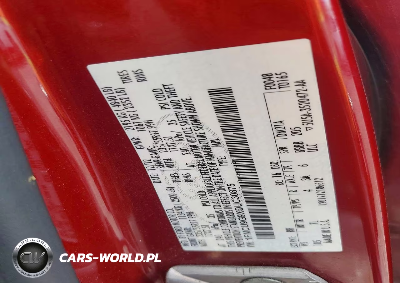 2013 Ford Escape Se VIN:1FMCU9G9XDUC30875 - 13