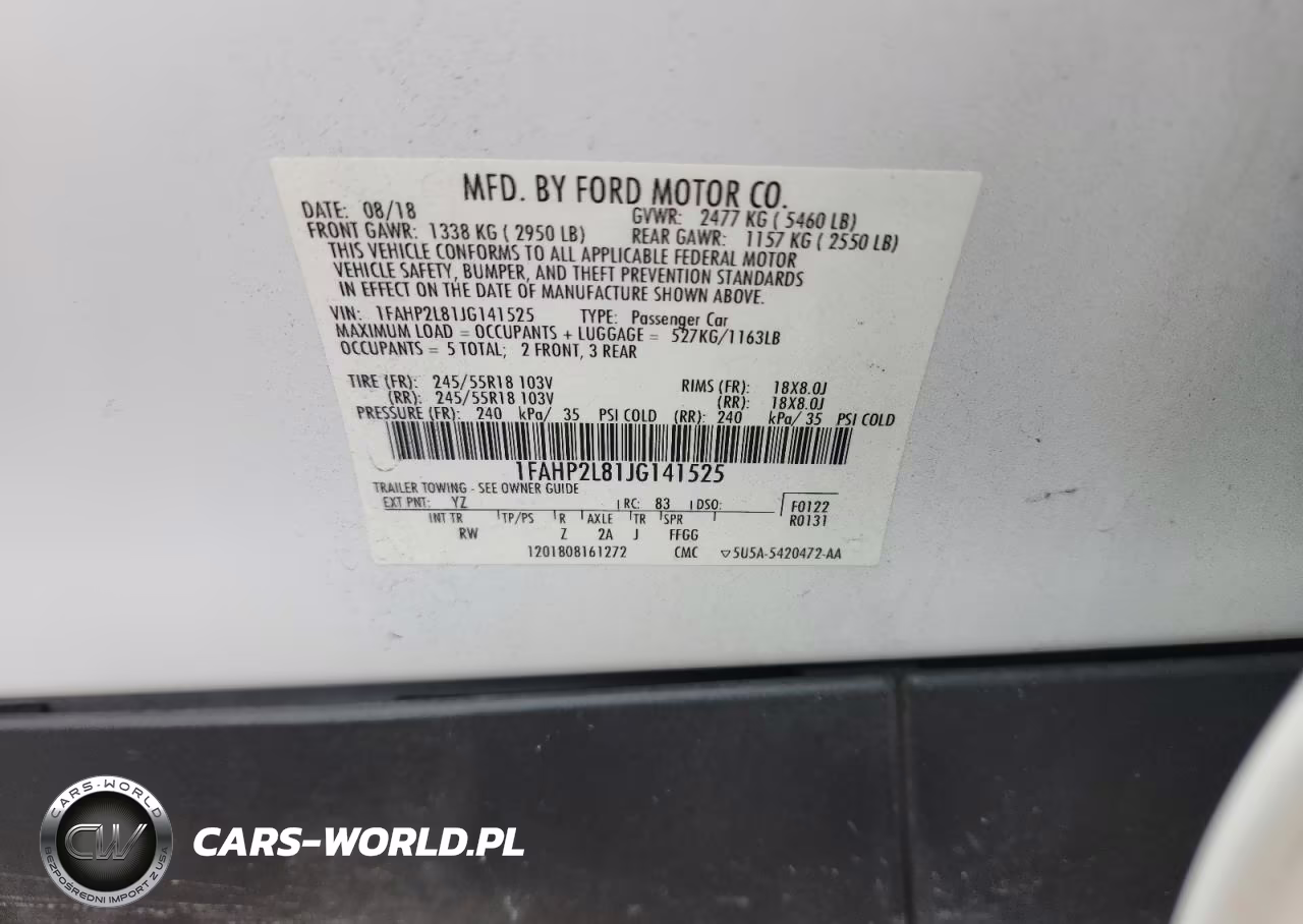 2018 Ford Taurus Police Interceptor VIN:1FAHP2L81JG141525 - 12
