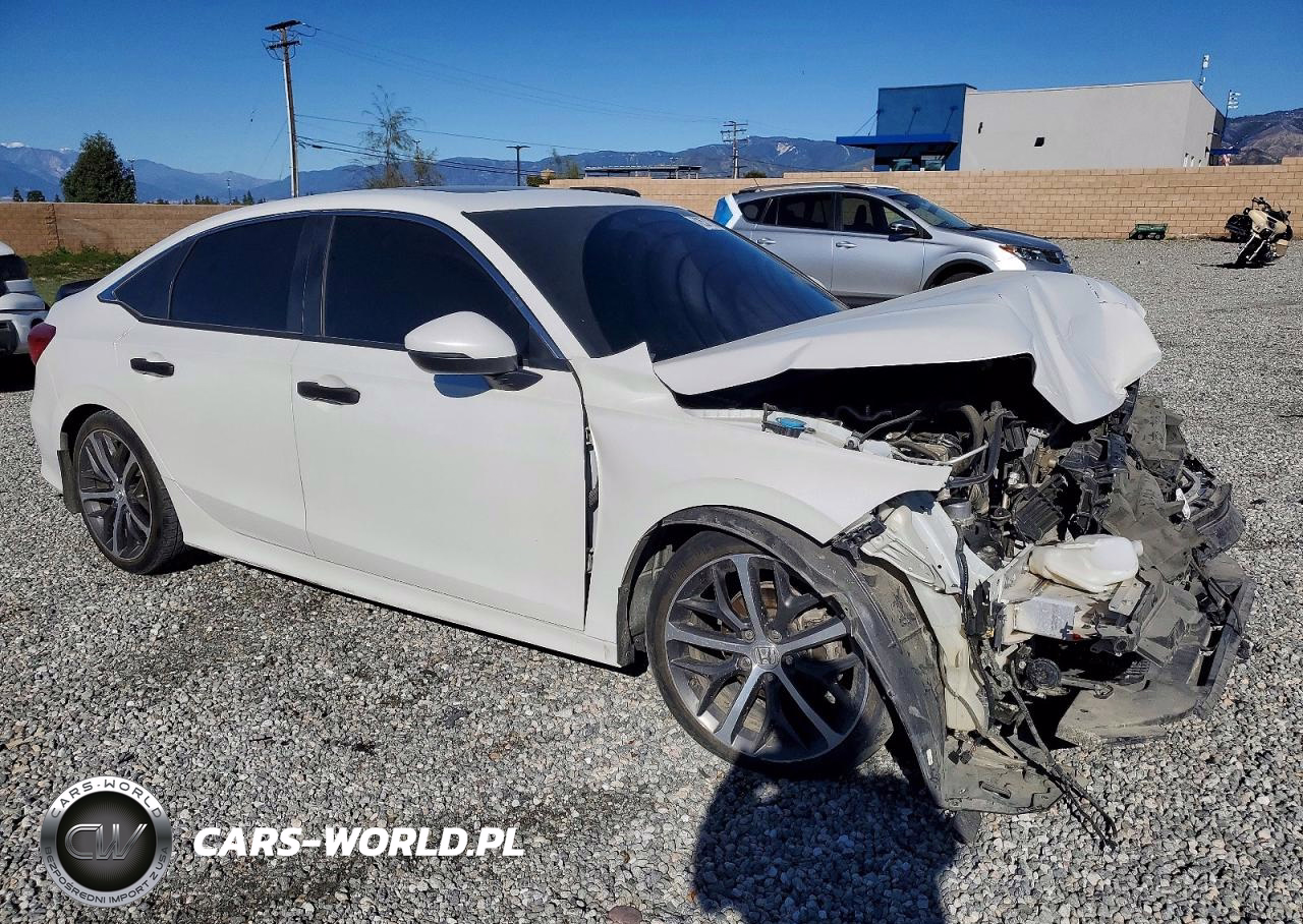 2022 Honda Civic Touring VIN:2HGFE1F96NH301545 - 4