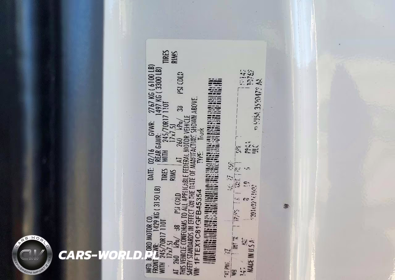 2016 Ford F150 Super Cab VIN:1FTEX1C81GFB45354 - 13