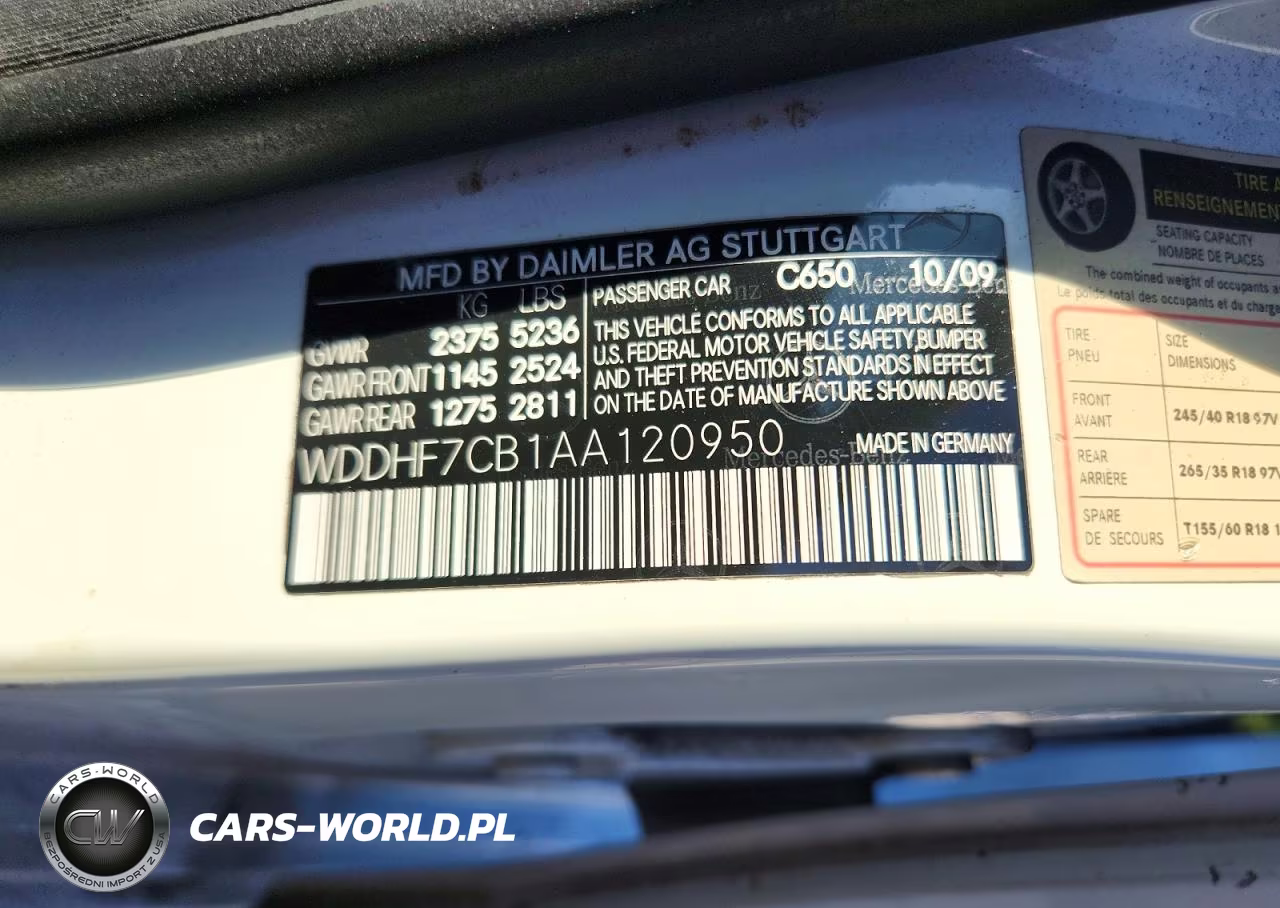 2010 Mercedes-Benz E 550 VIN:WDDHF7CB1AA120950 - 12