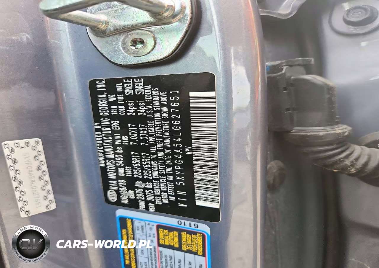 2020 Kia Sorento S VIN:5XYPG4A54LG627651 - 13