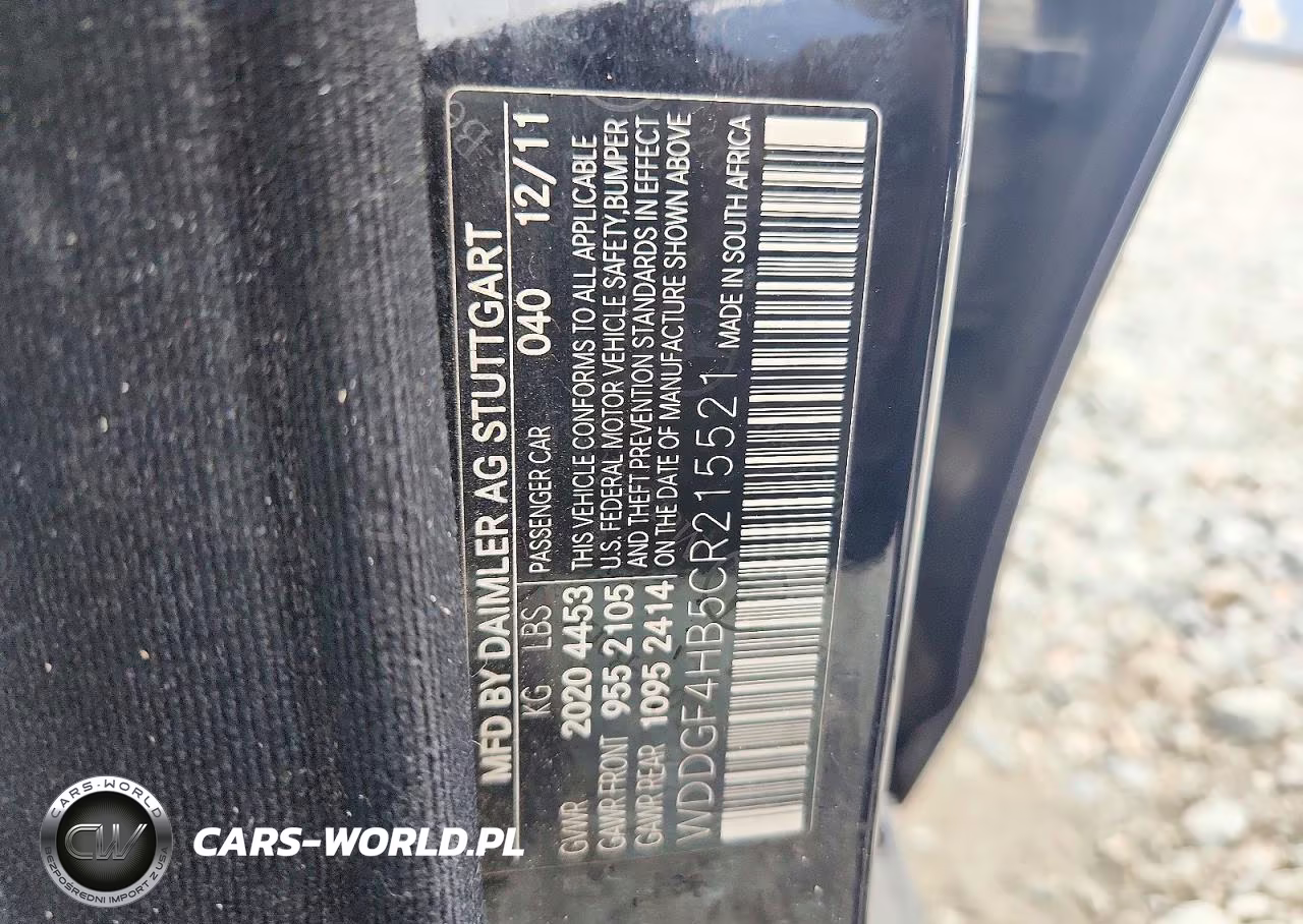 2012 Mercedes-Benz C 250 VIN:WDDGF4HB5CR215521 - 12