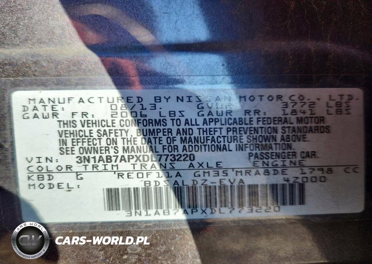 2013 Nissan Sentra S VIN:3N1AB7APXDL773220 - 12