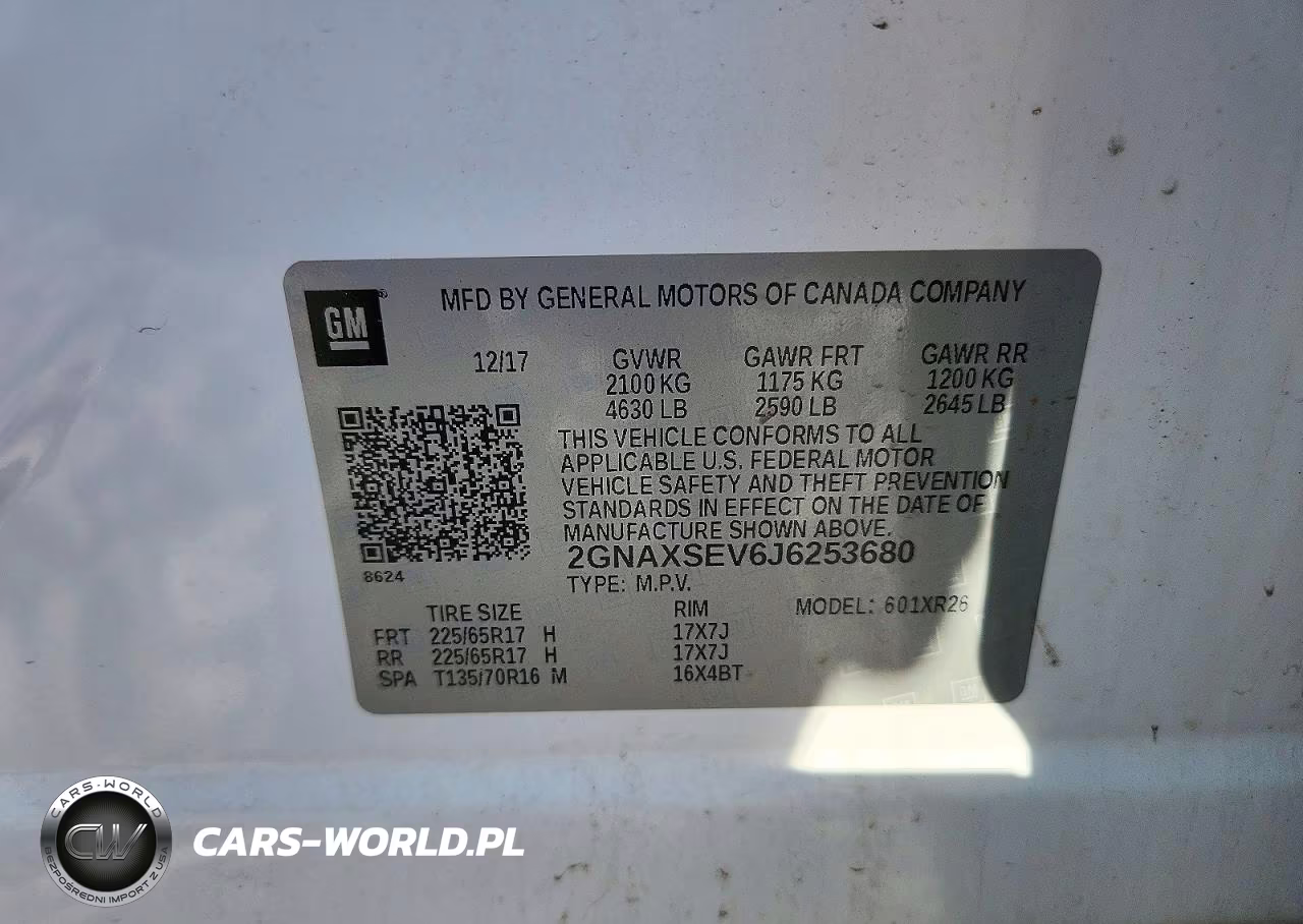 2018 Chevrolet Equinox Lt VIN:2GNAXSEV6J6253680 - 13