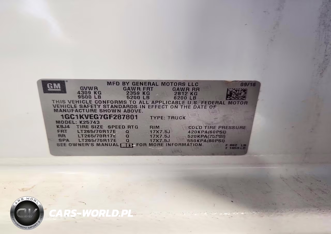 2016 Chevrolet Silverado K2500 Heavy Duty Lt VIN:1GC1KVEG7GF287801 - 12