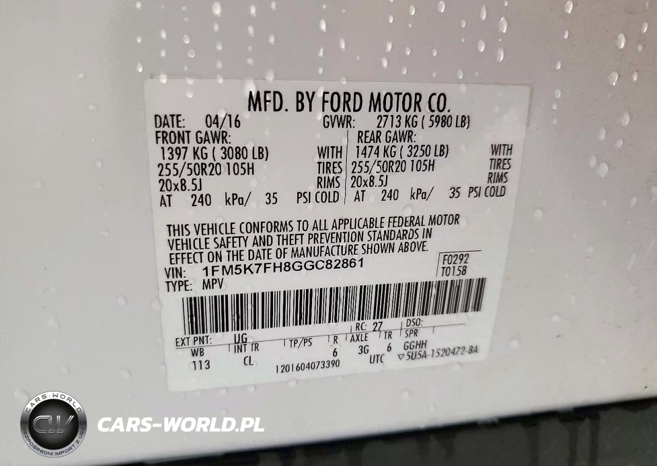 2016 Ford Explorer Limited VIN:1FM5K7FH8GGC82861 - 13