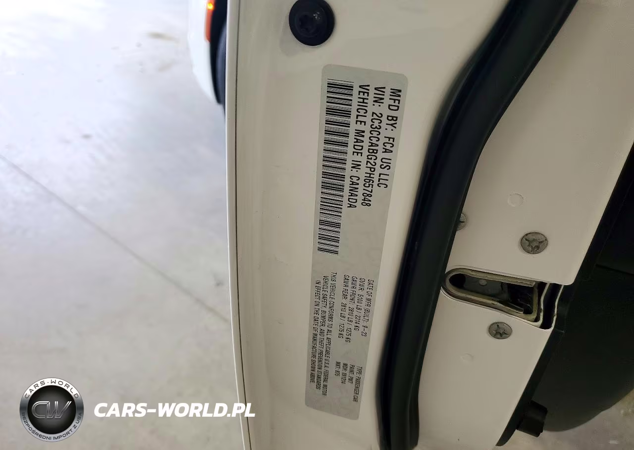 2023 Chrysler 300 S VIN:2C3CCABG2PH657848 - 12