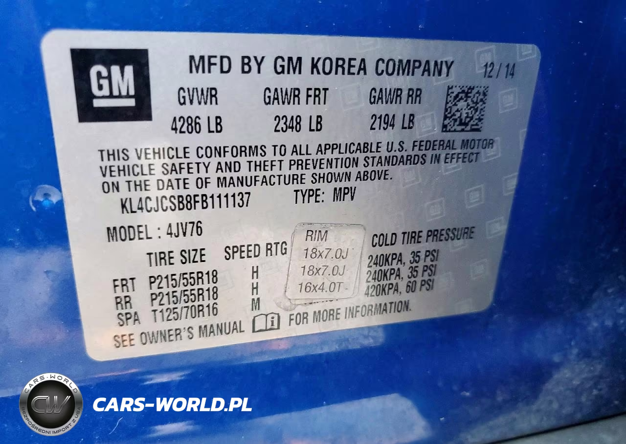 2015 Buick Encore VIN:KL4CJCSB8FB111137 - 13