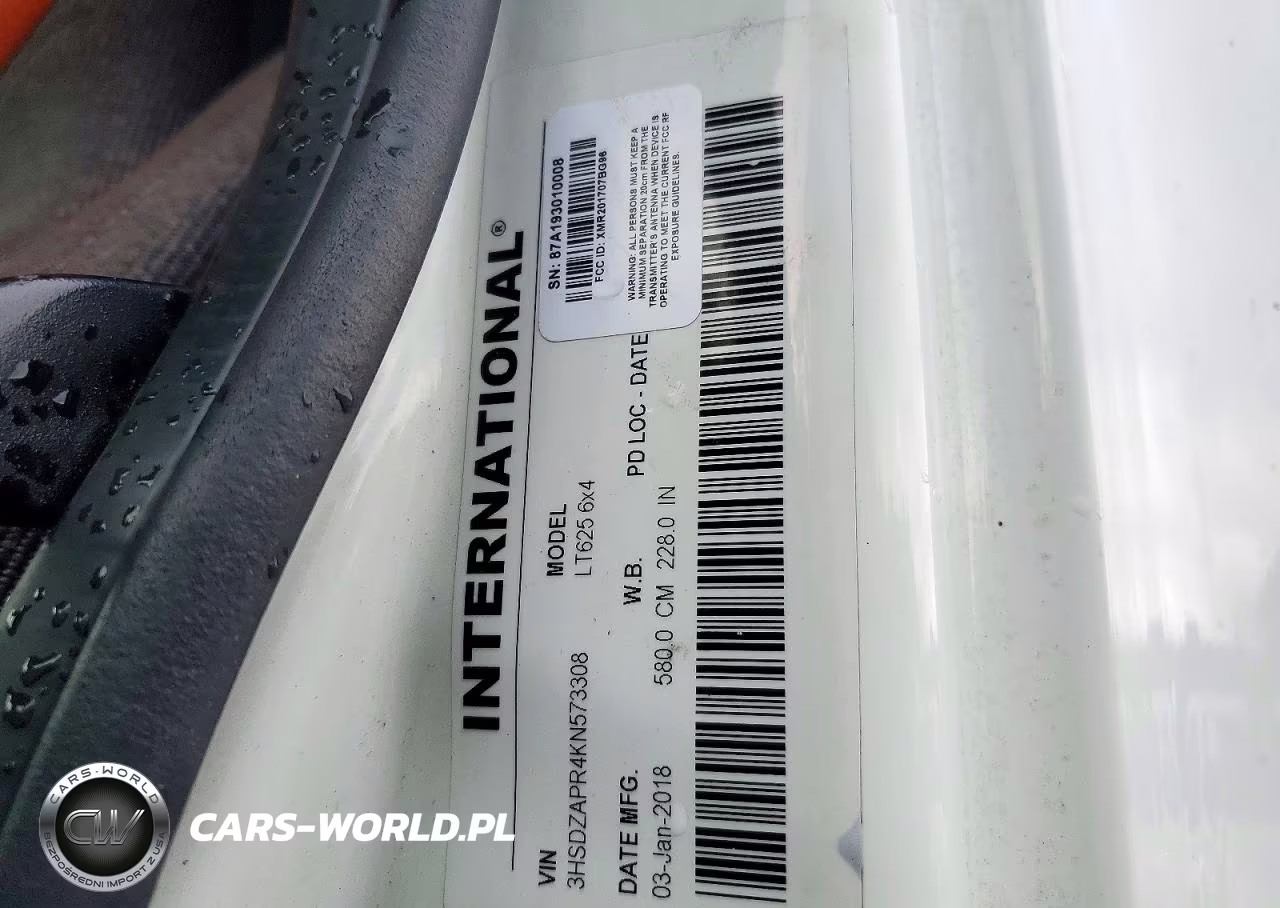 2019 International Lt625 Semi Truck VIN:3HSDZAPR4KN573308 - 12