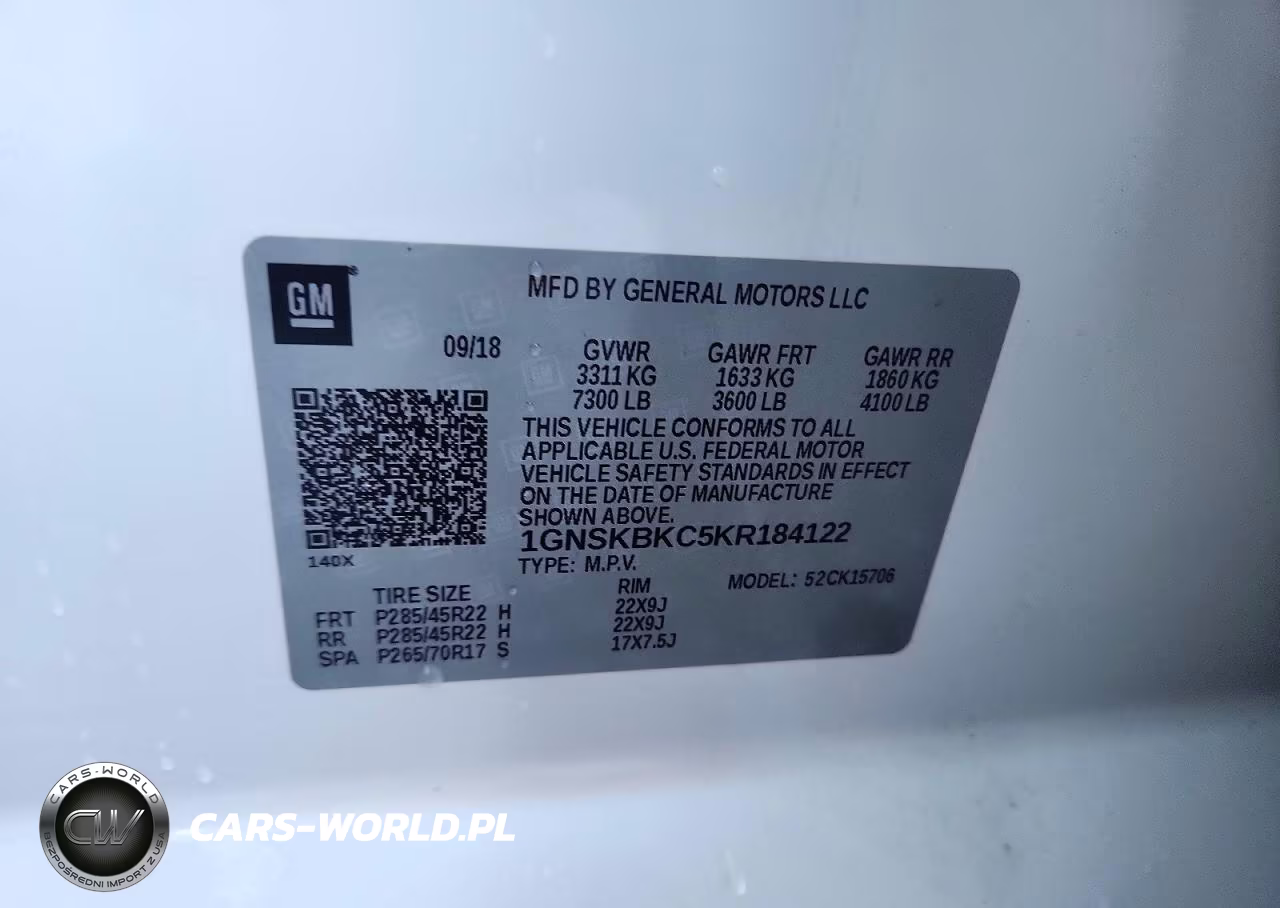 2019 Chevrolet Tahoe K1500 Lt VIN:1GNSKBKC5KR184122 - 12