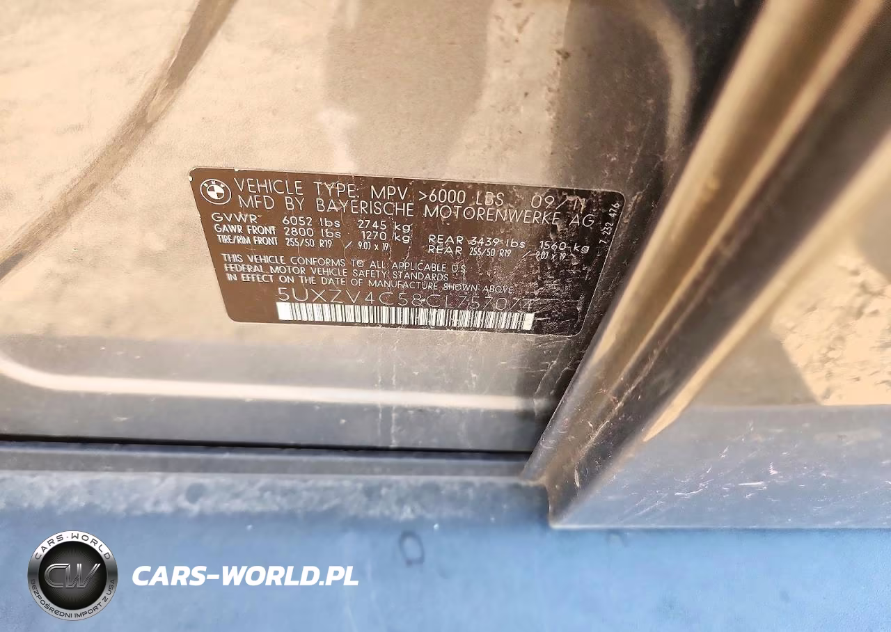 2012 BMW X5 xDrive35I VIN:5UXZV4C58CL757074 - 13