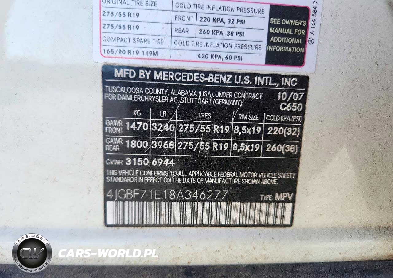 2008 Mercedes-Benz Gl 450 4Matic VIN:4JGBF71E18A346277 - 13
