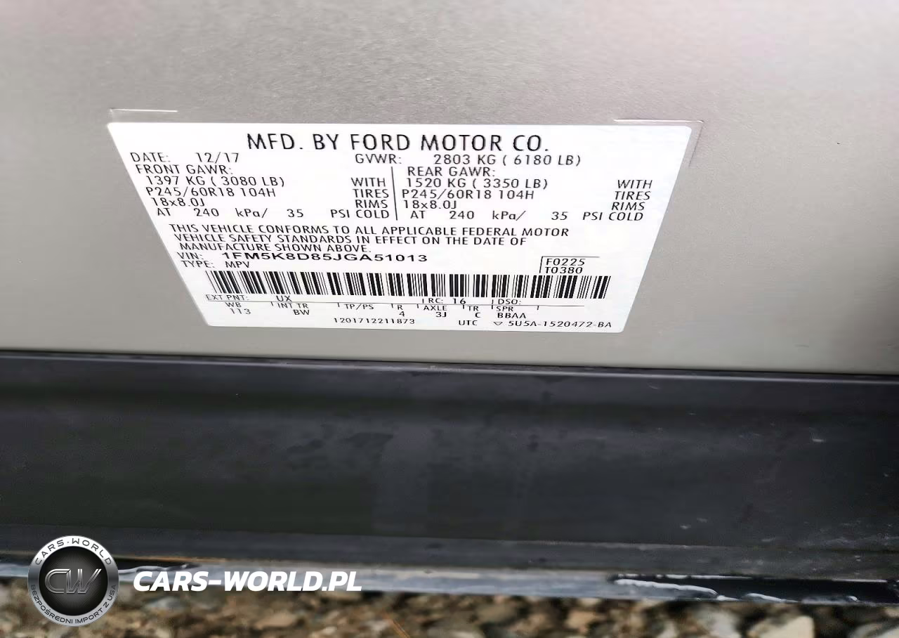 2018 Ford Explorer Xlt VIN:1FM5K8D85JGA51013 - 13