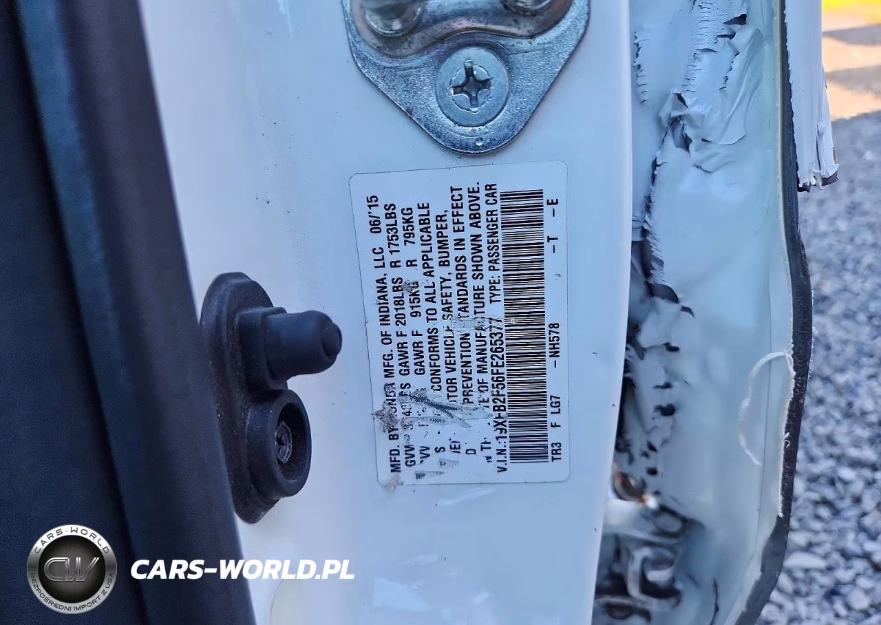 2015 Honda Civic Lx VIN:19XFB2F56FE265377 - 12