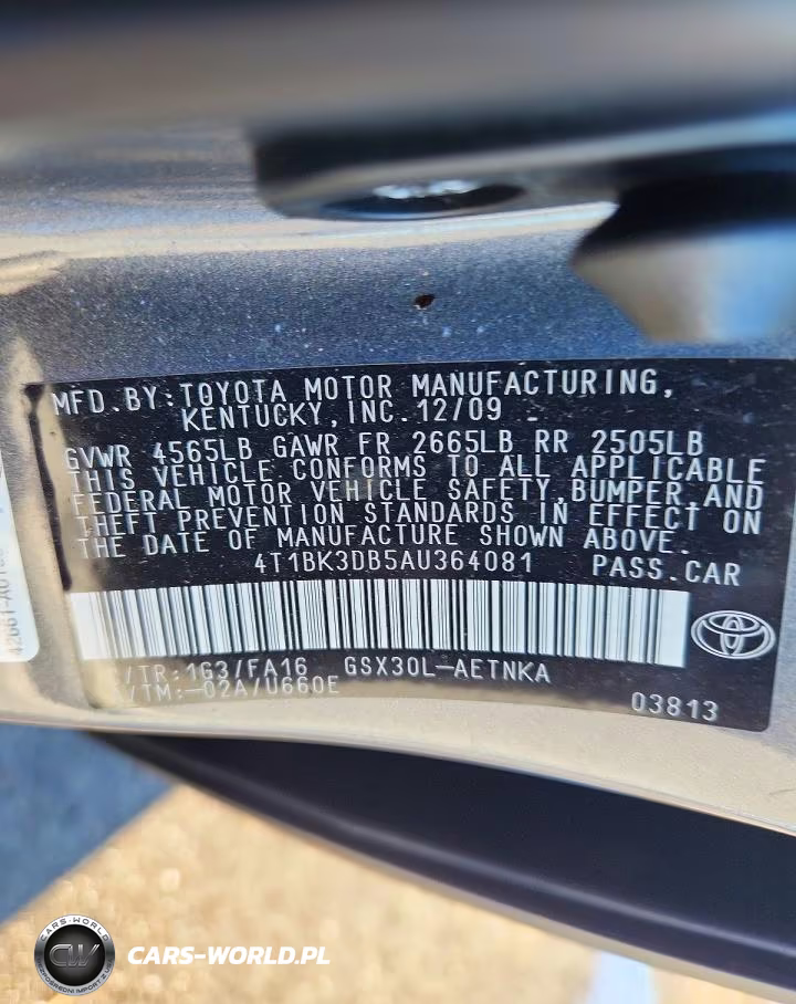 2010 Toyota Avalon VIN:4T1BK3DB5AU364081 - 12