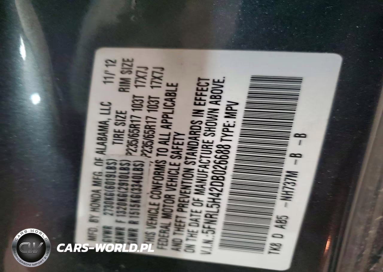 2013 Honda Odyssey Ex VIN:5FNRL5H42DB026688 - 13