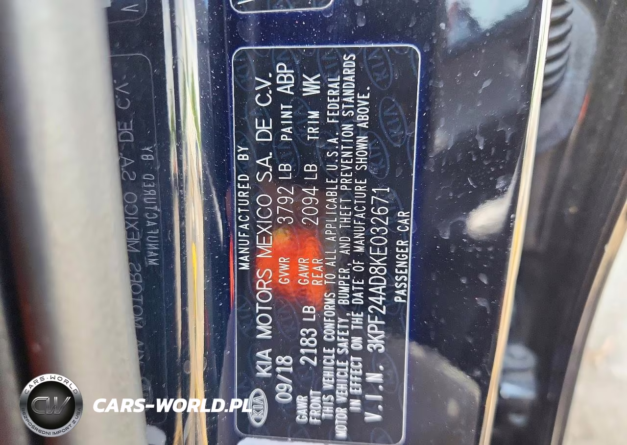 2019 Kia Forte Lxs VIN:3KPF24AD8KE032671 - 12