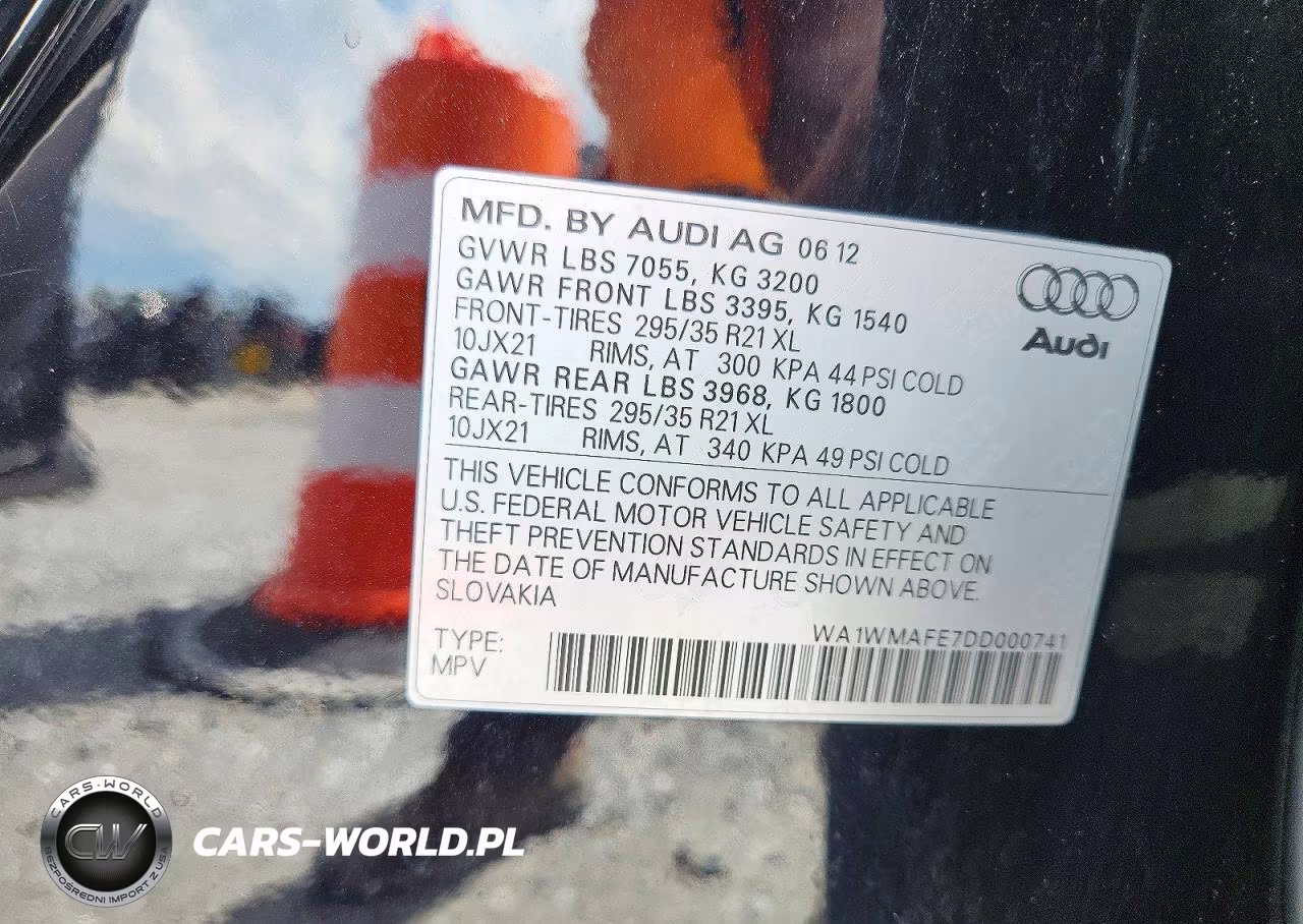 2013 Audi Q7 Prestige VIN:WA1WMAFE7DD000741 - 13