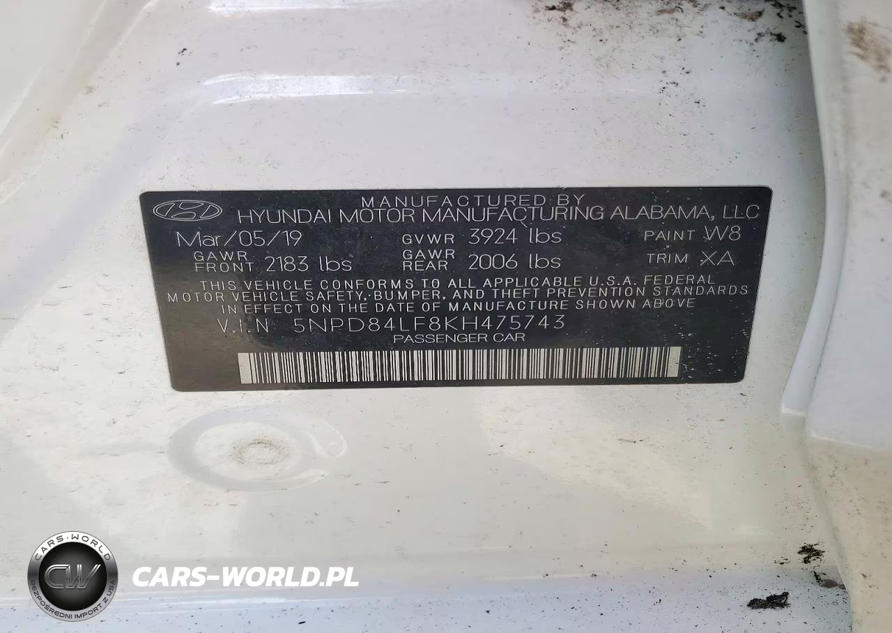 2019 Hyundai Elantra Se VIN:5NPD84LF8KH475743 - 12