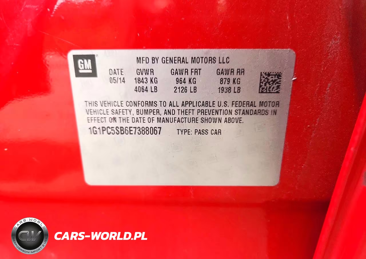 2014 Chevrolet Cruze Lt VIN:1G1PC5SB6E7388067 - 13