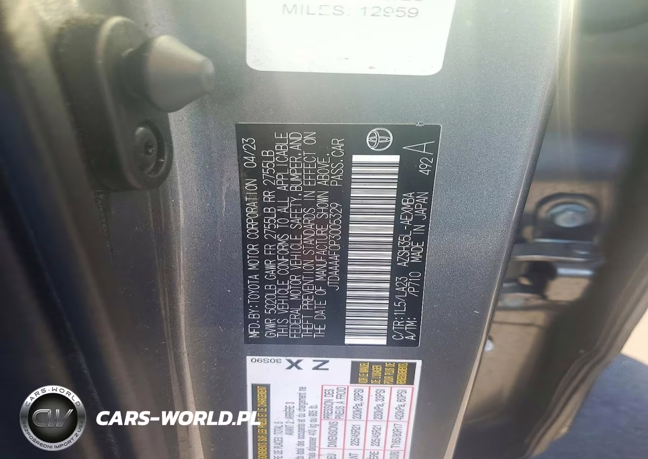 2023 Toyota Crown Limited VIN:JTDAAAAF0P3005329 - 12
