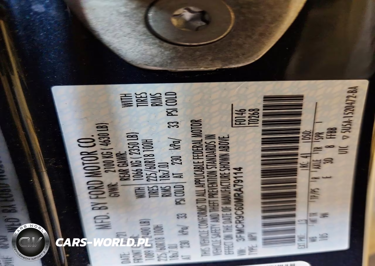 2021 Ford Bronco Sport Outer Banks VIN:3FMCR9C60MRA79114 - 14