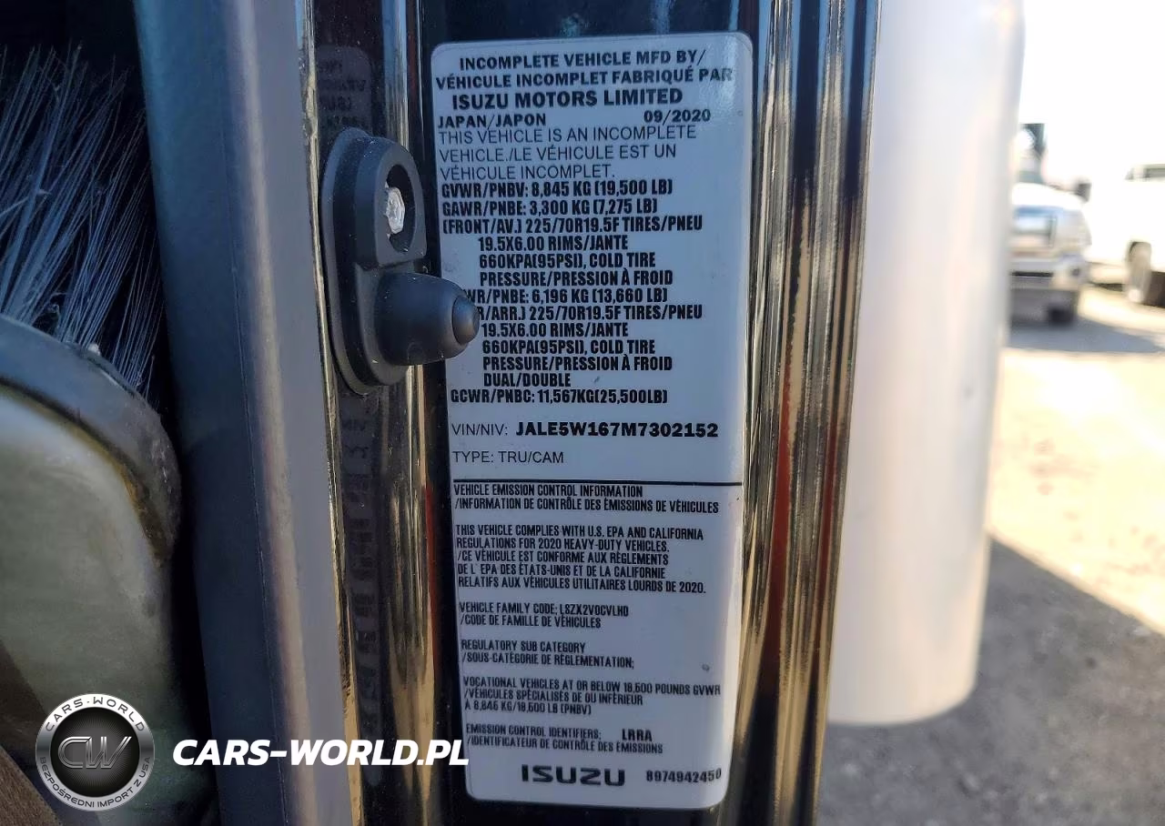 2021 Isuzu Nrr Box Truck VIN:JALE5W167M7302152 - 13