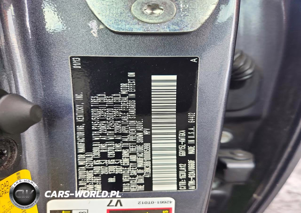 2013 Toyota Venza Xle VIN:4T3BK3BB1DU085998 - 12