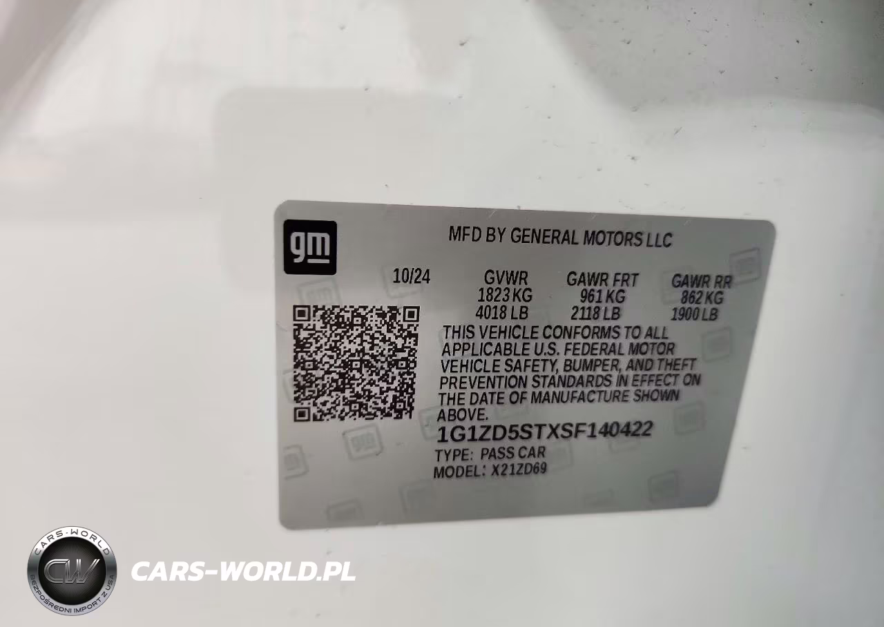 2025 Chevrolet Malibu Lt VIN:1G1ZD5STXSF140422 - 12