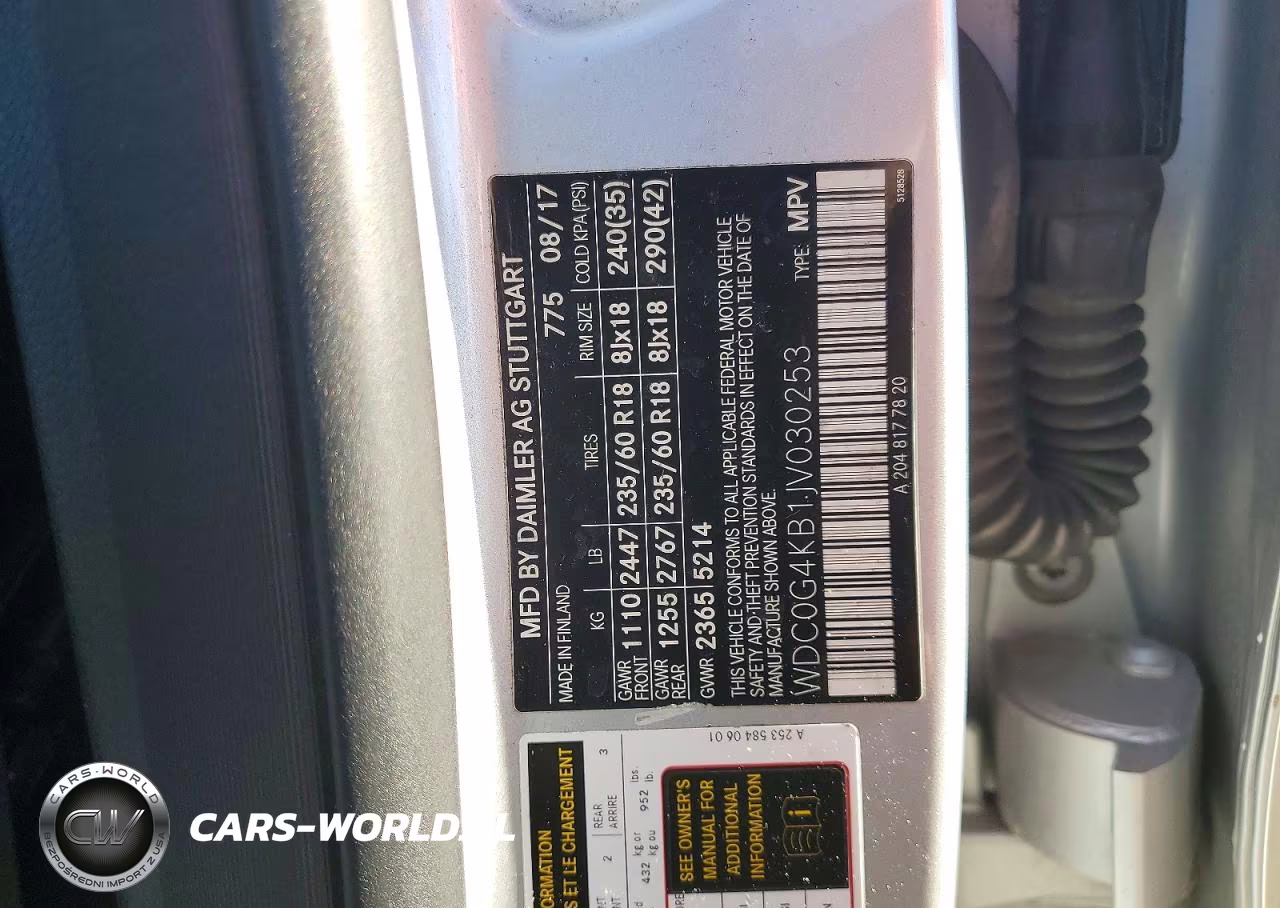 2018 Mercedes-Benz Glc 300 4Matic VIN:WDC0G4KB1JV030253 - 13