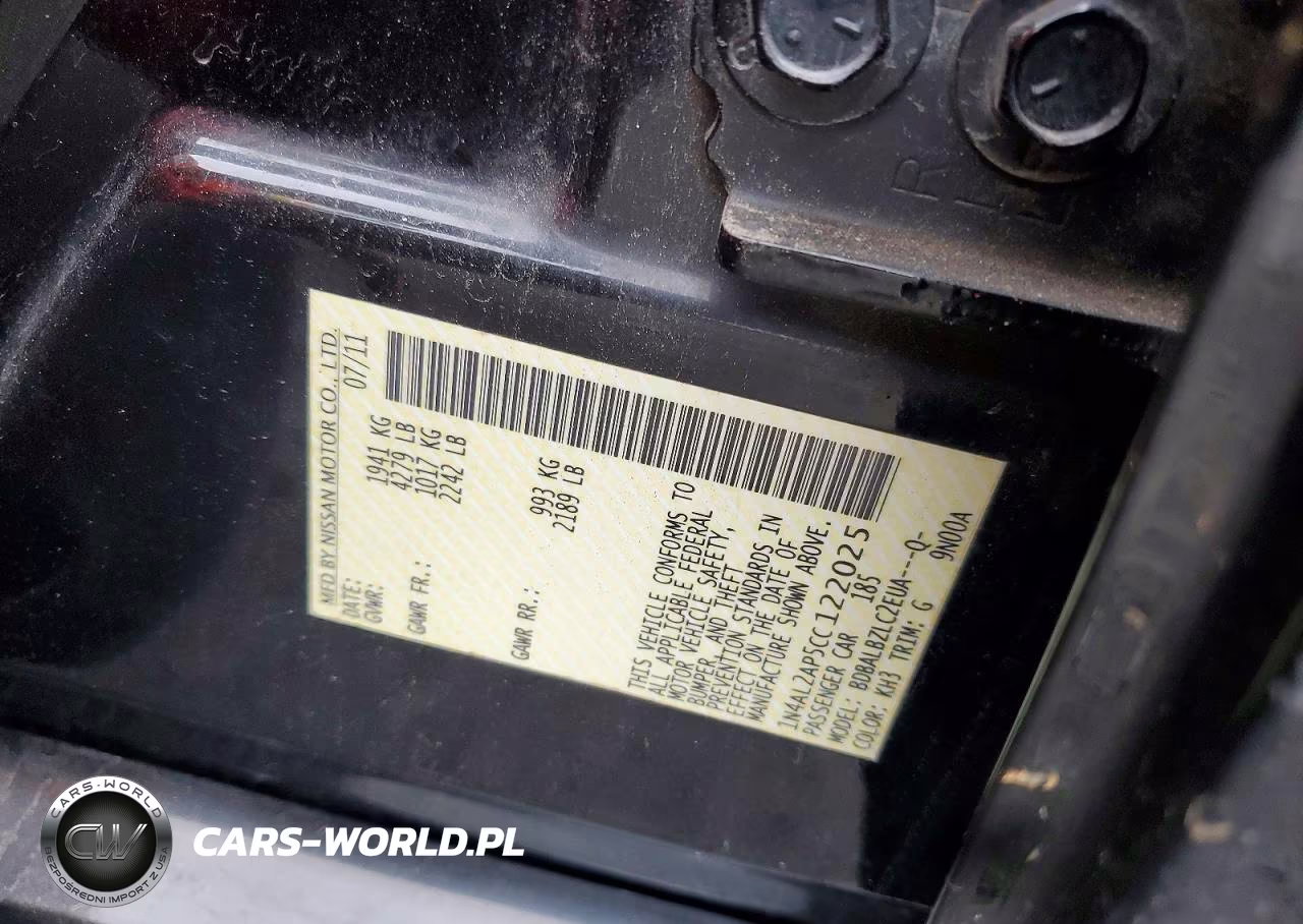 2012 Nissan Altima 2.5 VIN:1N4AL2AP5CC122025 - 12