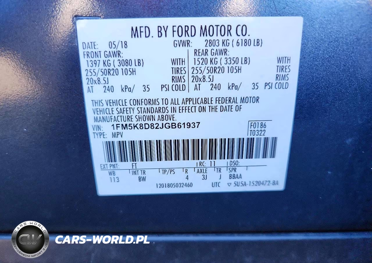 2018 Ford Explorer Xlt VIN:1FM5K8D82JGB61937 - 14