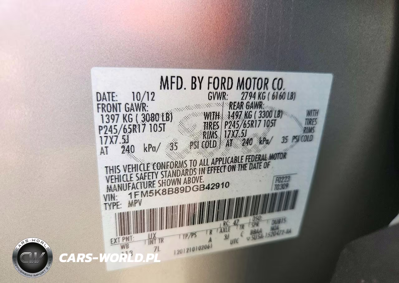 2013 Ford Explorer VIN:1FM5K8B89DGB42910 - 13