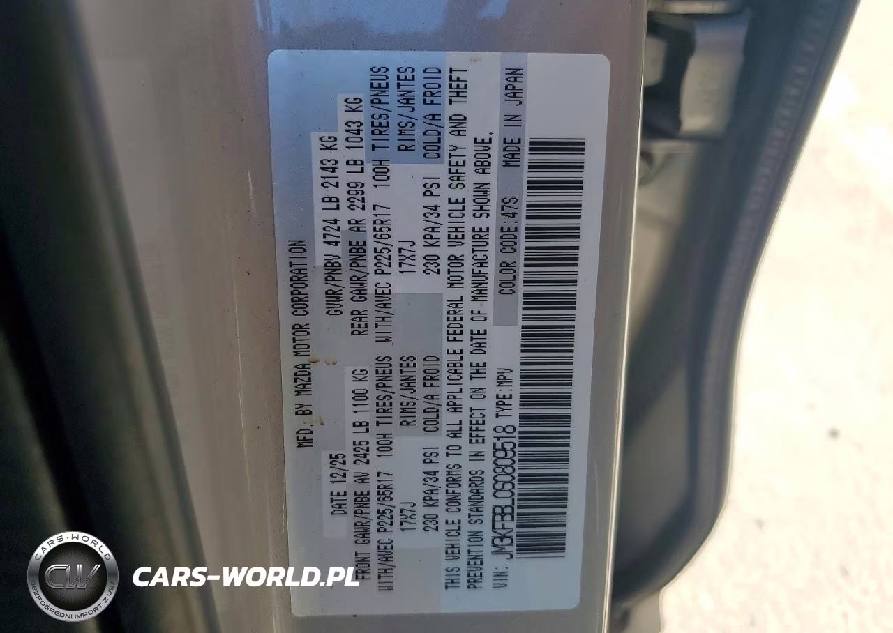 2025 Mazda Cx-5 Select VIN:JM3KFBBL0S0809518 - 13