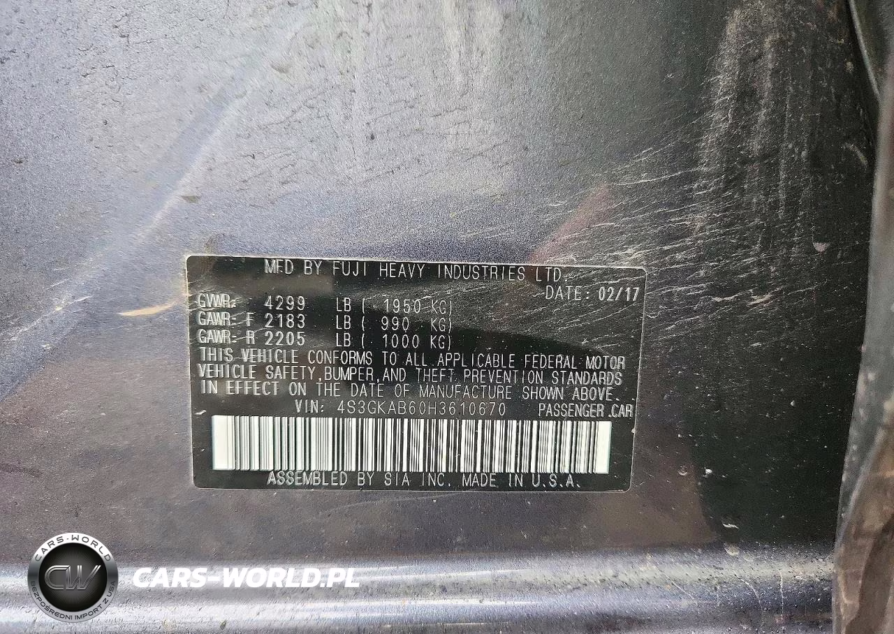 2017 Subaru Impreza Premium VIN:4S3GKAB60H3610670 - 13