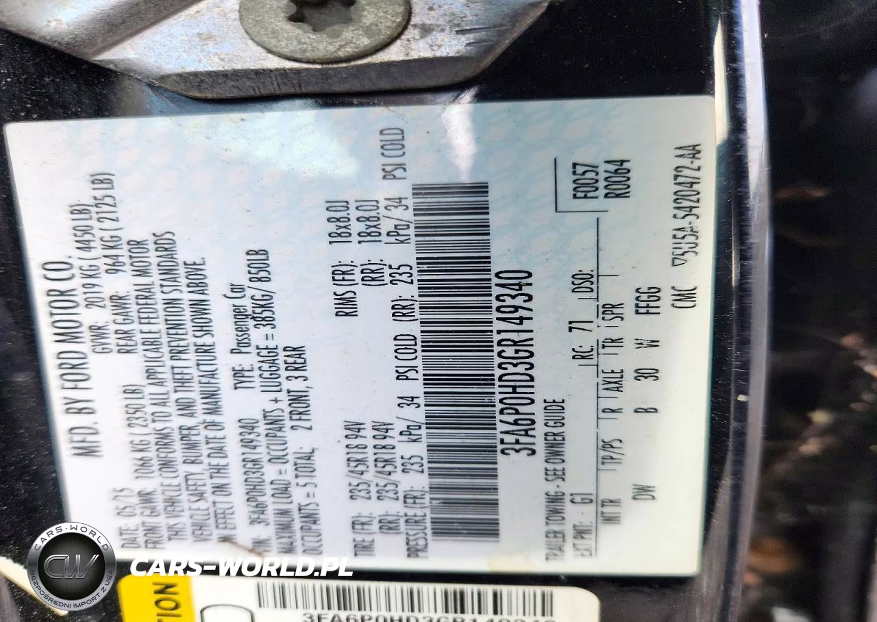 2016 Ford Fusion Se VIN:3FA6P0HD3GR149340 - 12