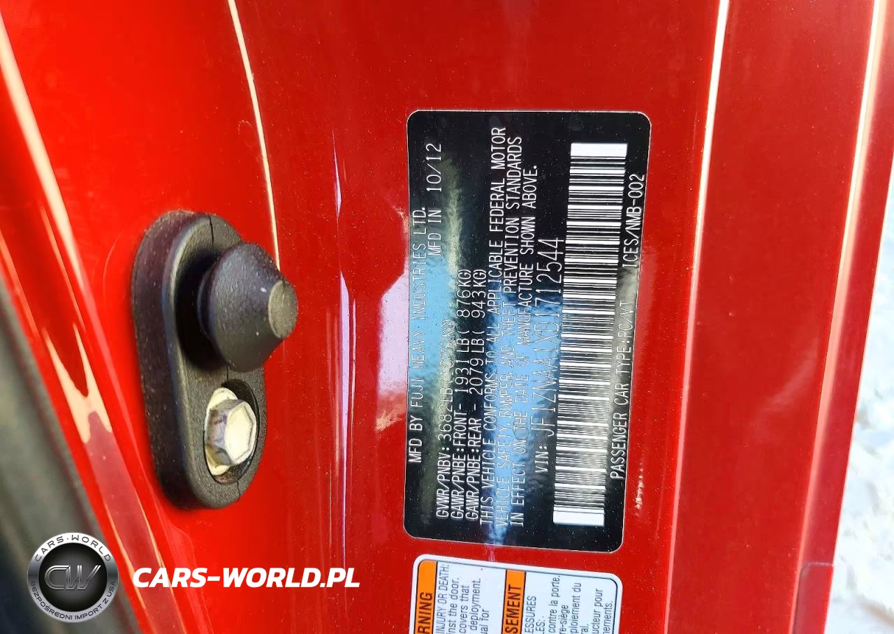 2013 Scion Fr-S Base VIN:JF1ZNAA1XD1712544 - 12