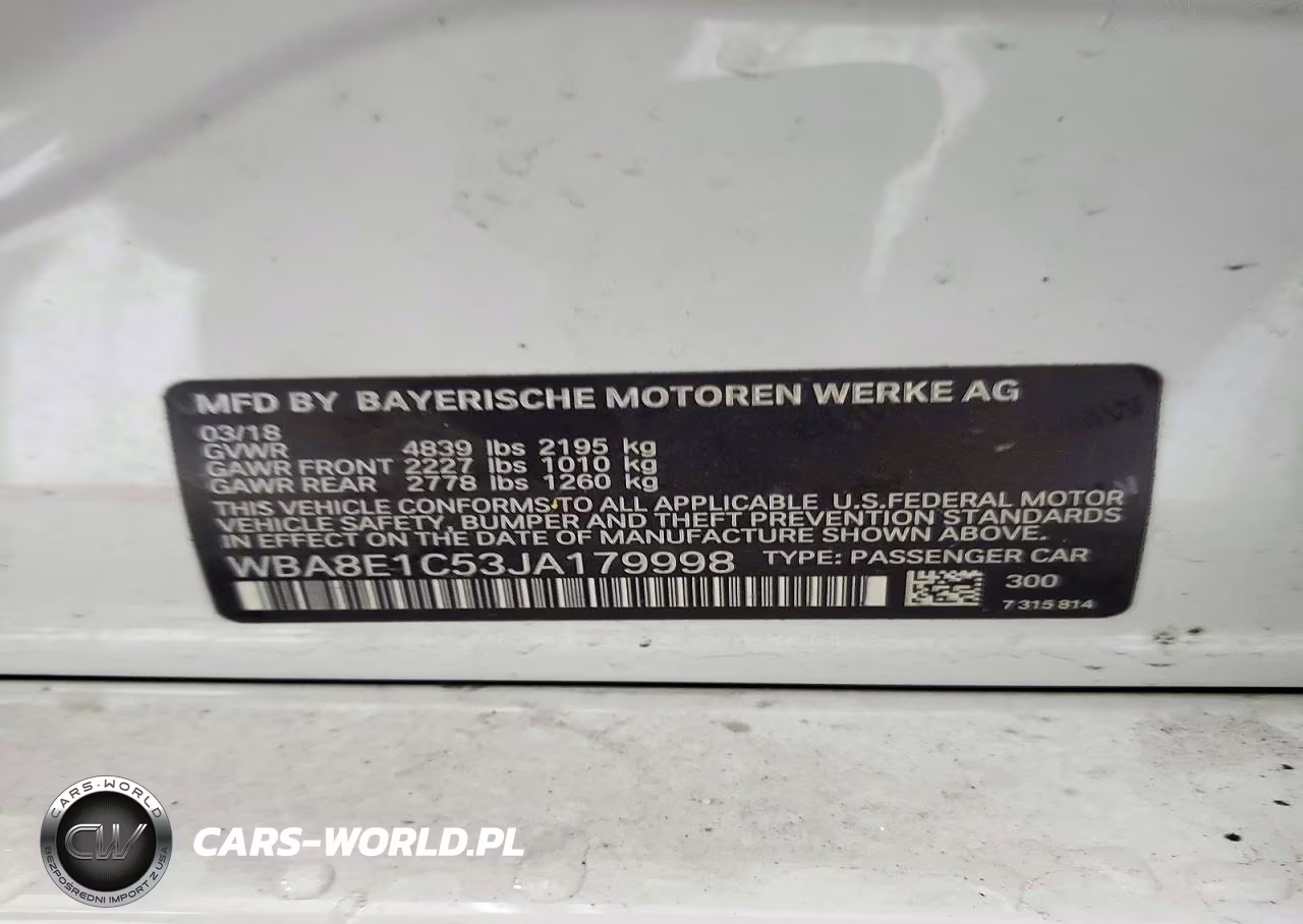 2018 BMW 330E VIN:WBA8E1C53JA179998 - 12