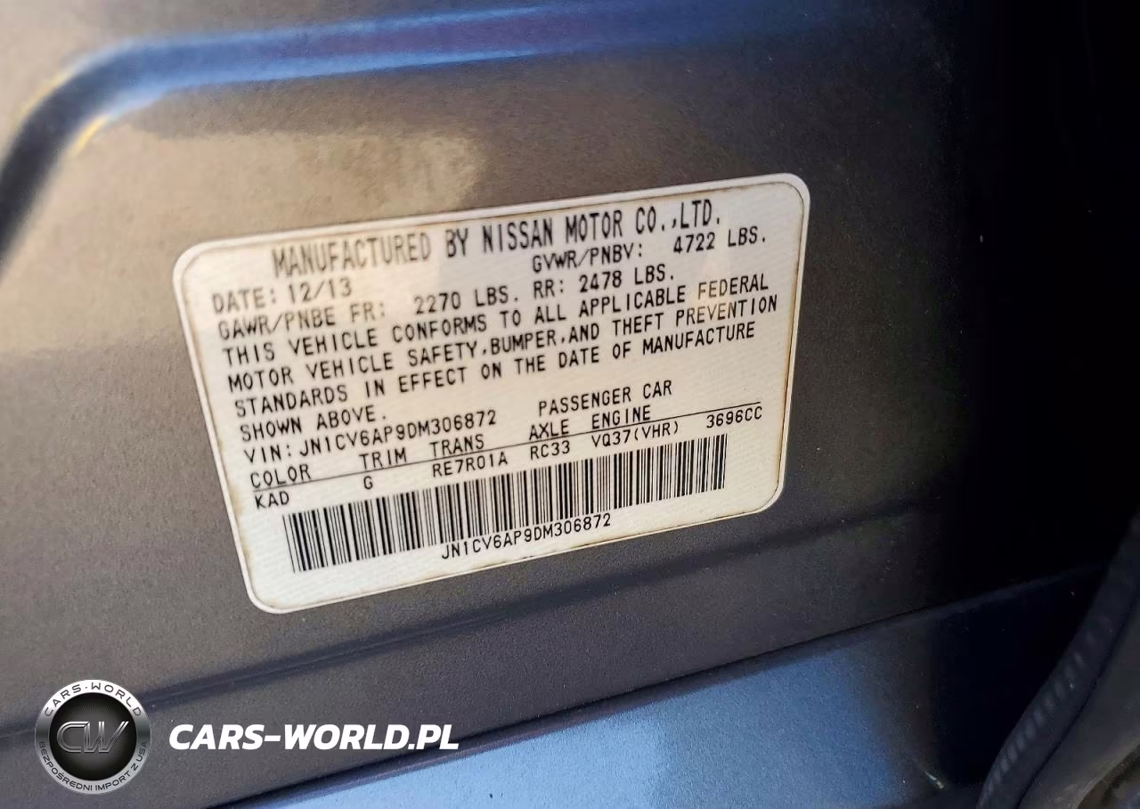 2013 Infiniti G37 Sedan Journey VIN:JN1CV6AP9DM306872 - 12