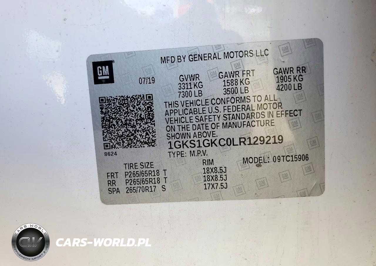 2020 GMC Yukon Xl C1500 Slt VIN:1GKS1GKC0LR129219 - 13