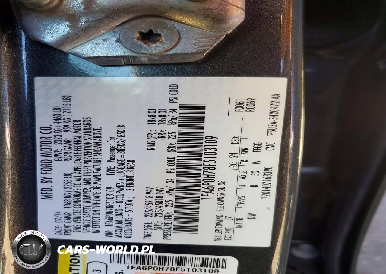 2015 Ford Fusion Se VIN:1FA6P0H78F5103109 - 12
