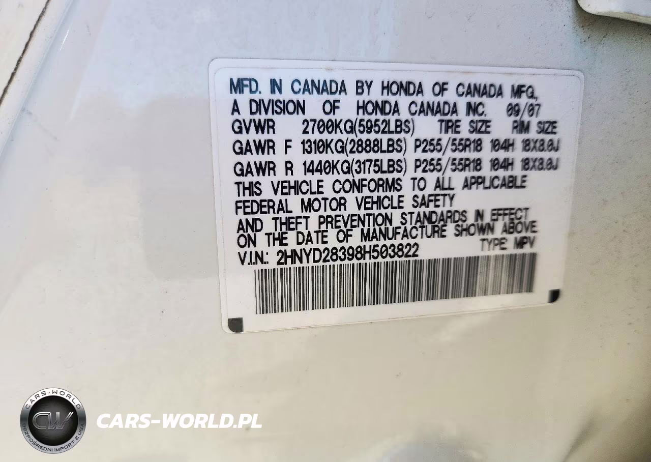 2008 Acura Mdx Technology VIN:2HNYD28398H503822 - 12