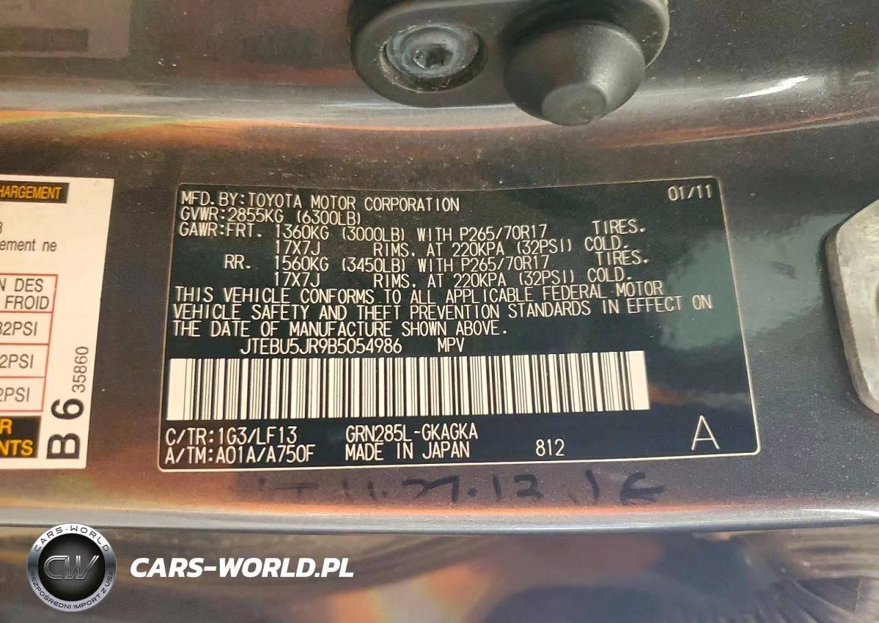 2011 Toyota 4Runner Sr5 VIN:JTEBU5JR9B5054986 - 13