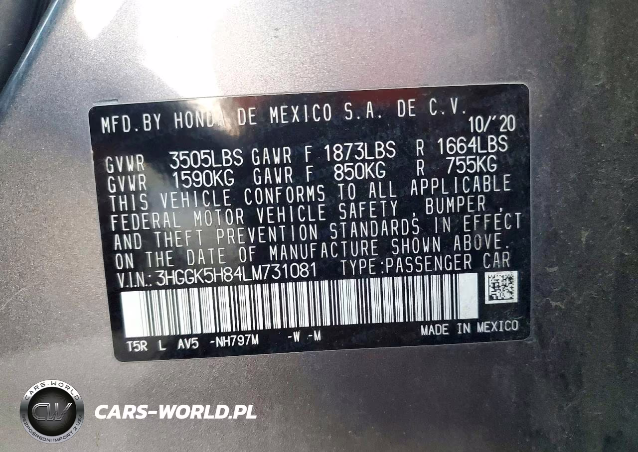 2020 Honda Fit Ex VIN:3HGGK5H84LM731081 - 13