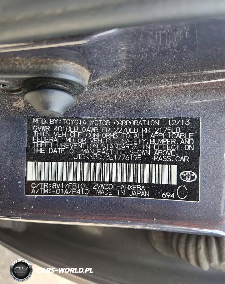 2014 Toyota Prius Three VIN:JTDKN3DU3E1776195 - 12